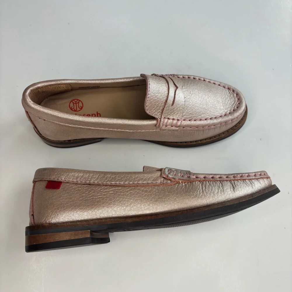 SH3 Marc Joseph New York East Village Penny Loafer Kids Girl 12.5 Pink‎ Leather